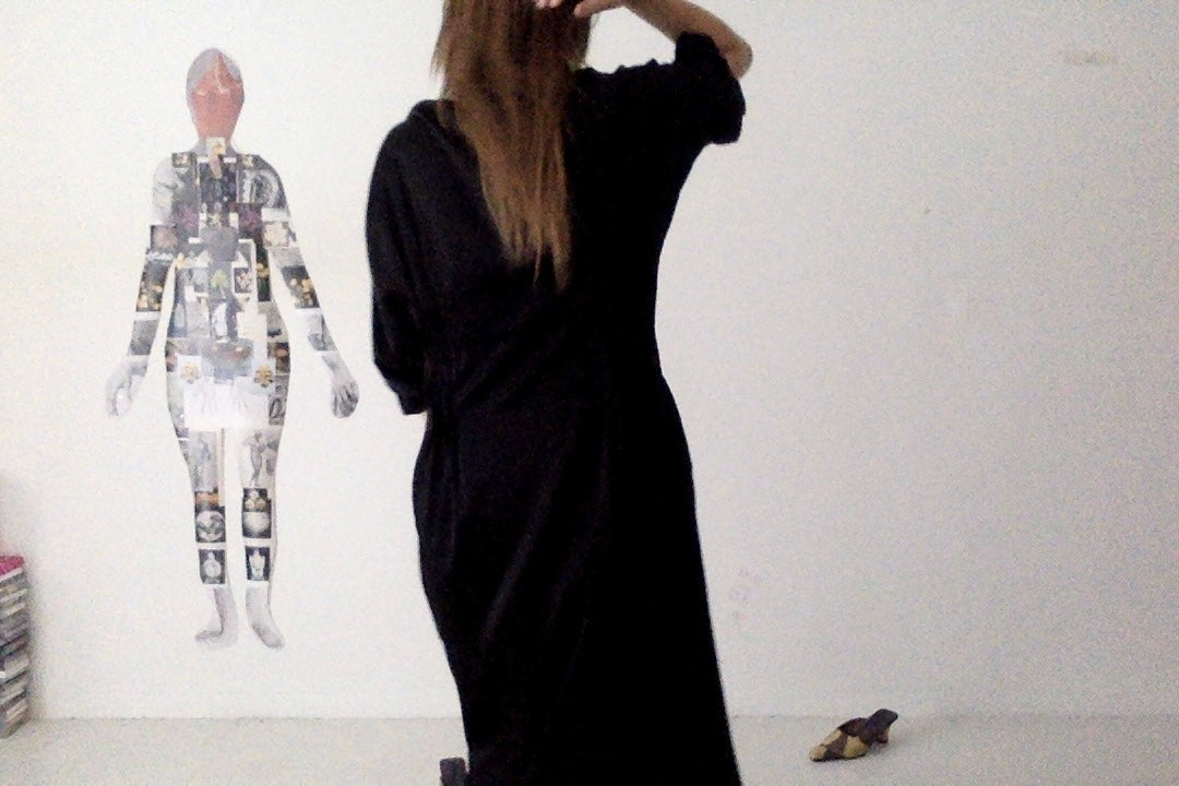 sula - doris dress - silk cotton satin - anthracite
