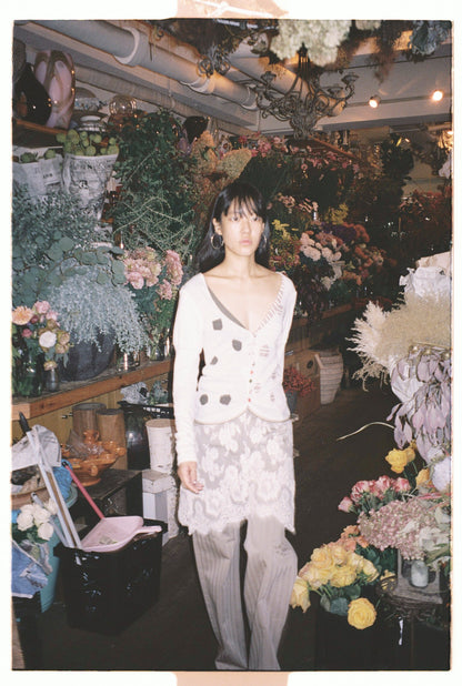 garbage core - LACES SKIRT TROUSERS