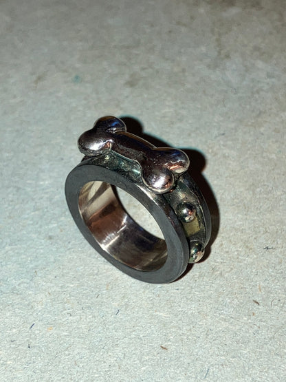 TALANTO - Doggo Collar Ring - Oxidized Edition