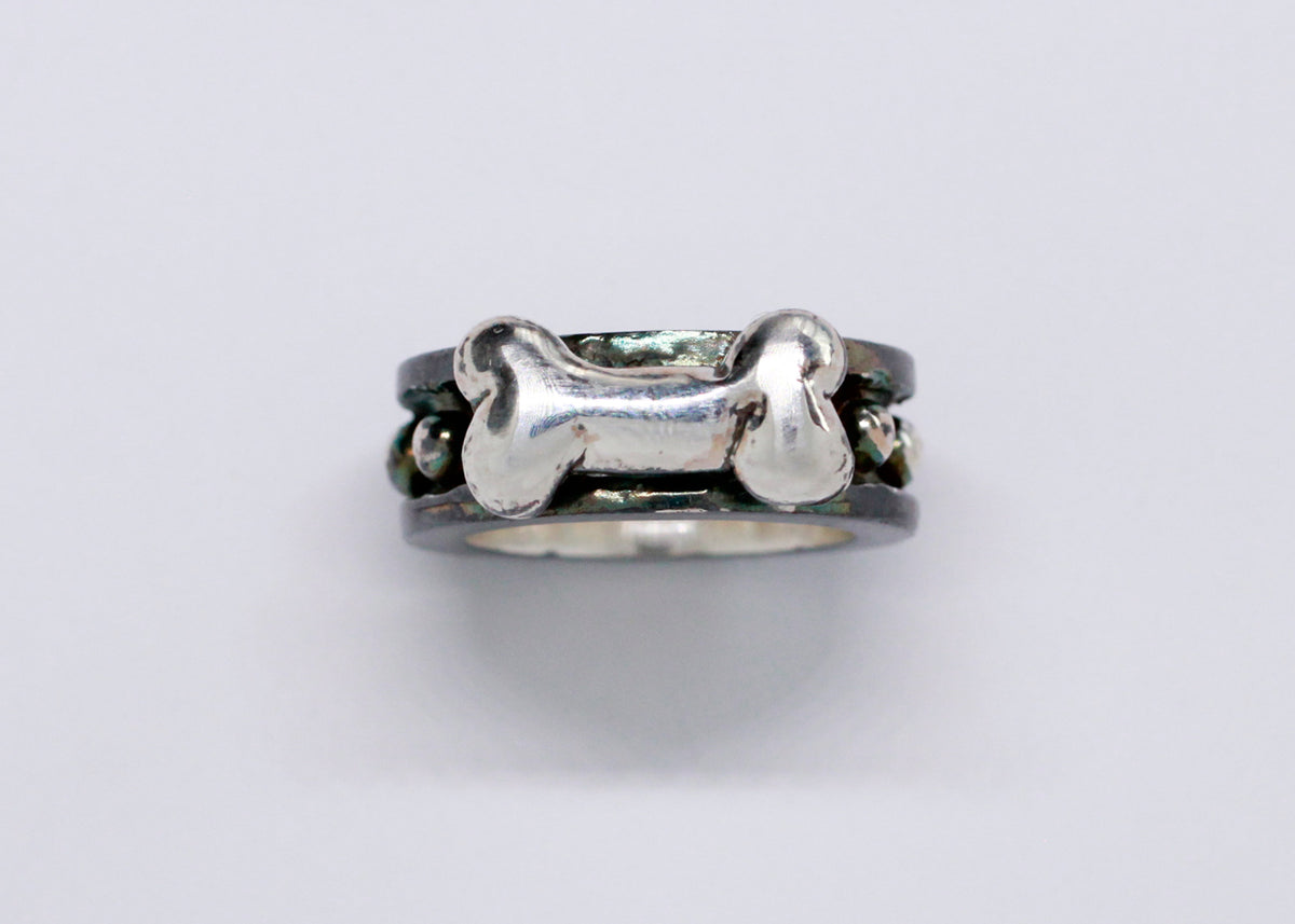 TALANTO - Doggo Collar Ring - Oxidized Edition