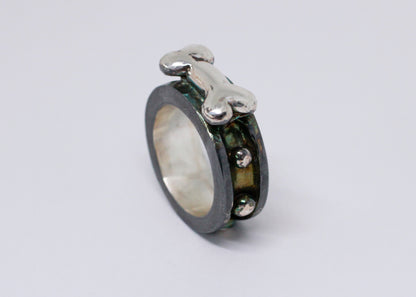 TALANTO - Doggo Collar Ring - Oxidized Edition