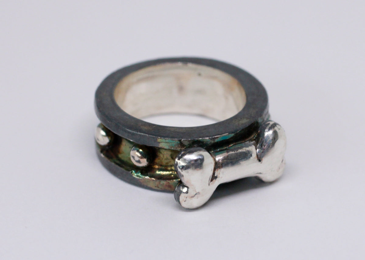 TALANTO - Doggo Collar Ring - Oxidized Edition