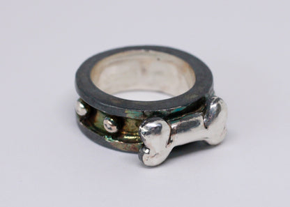 TALANTO - Doggo Collar Ring - Oxidized Edition