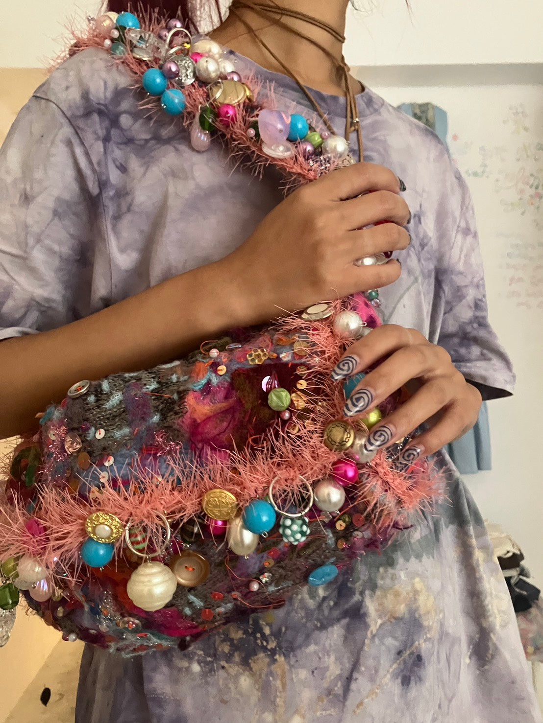 MATHILDE HIRON - Winter Treasures shoulder bag