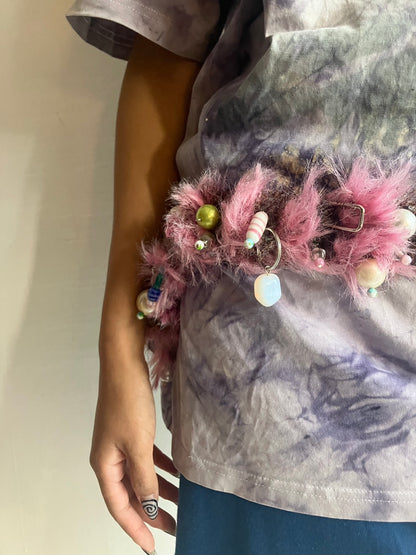 MATHILDE HIRON - Pink & Brown Treasures Belt