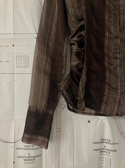 garbage core - 35 BUTTONS GATHERED SHIRT