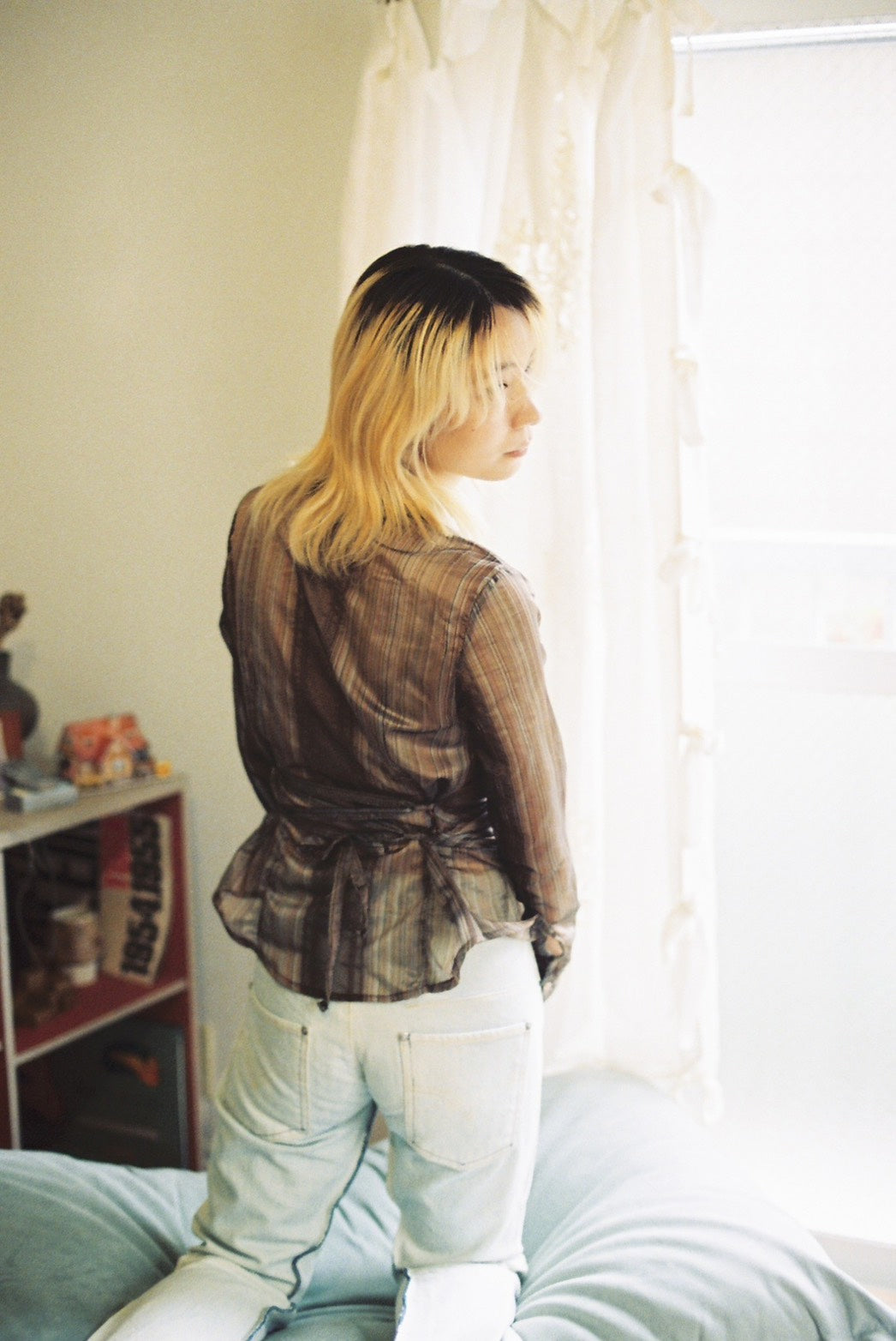 garbage core - 35 BUTTONS GATHERED SHIRT