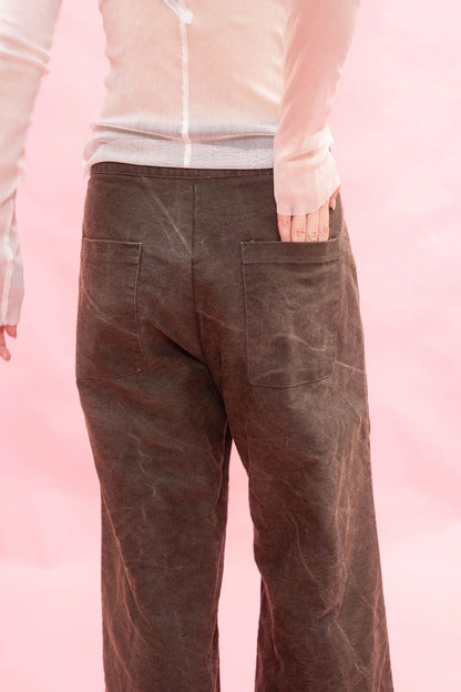 sula - flare pants - cotton patina - dirt