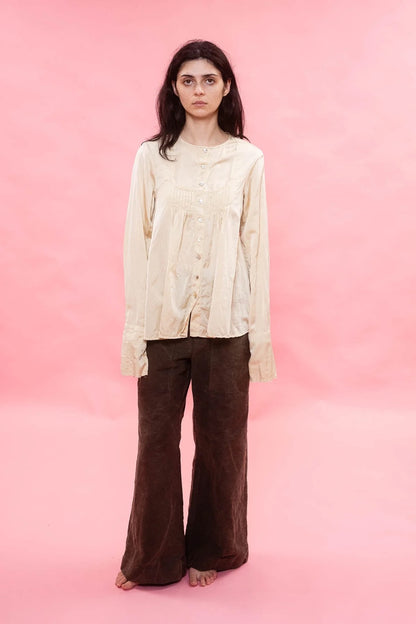 sula - flare pants - cotton patina - dirt