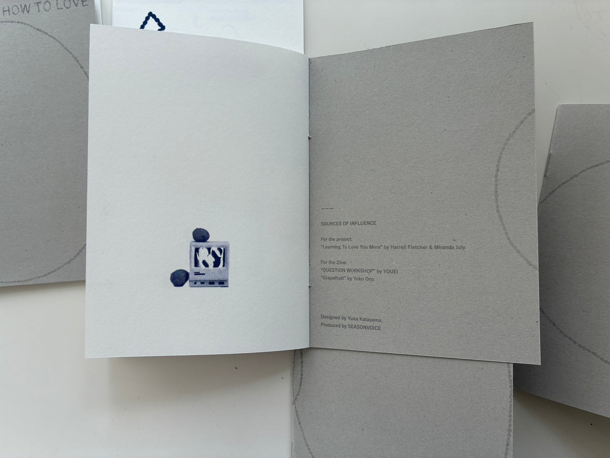 ZINE - HOW TO LEARN HOW TO LOVE - hanna everythingisoft