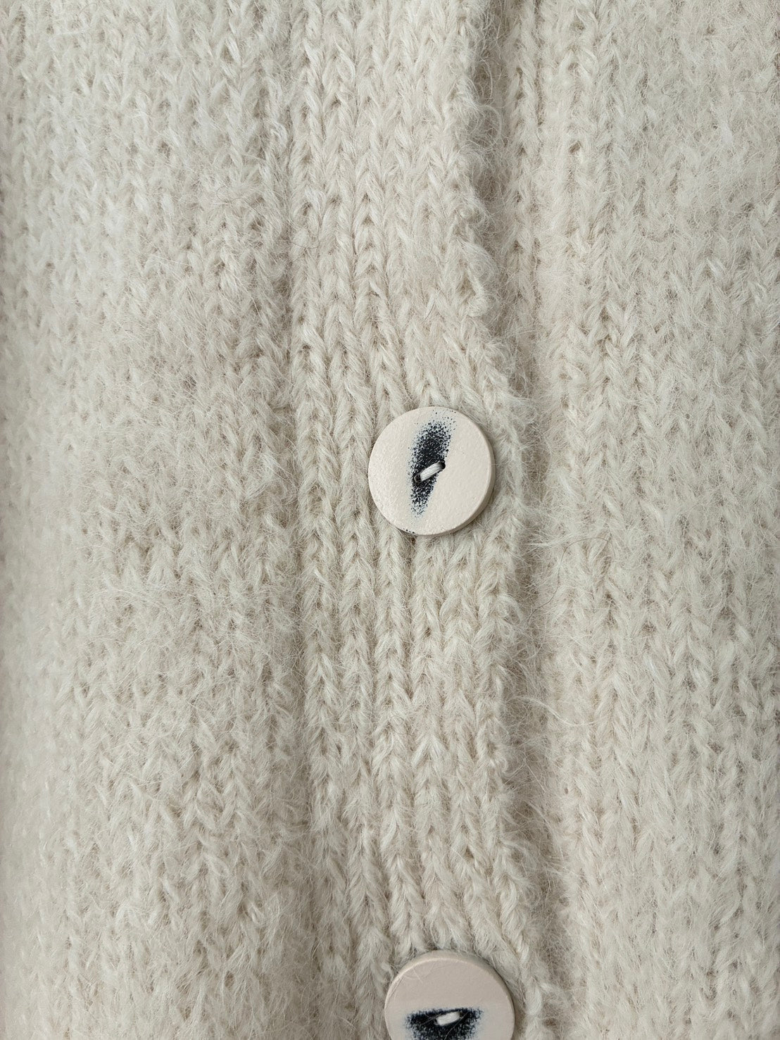 sula - nickel cardi fluffy alpaca - cream