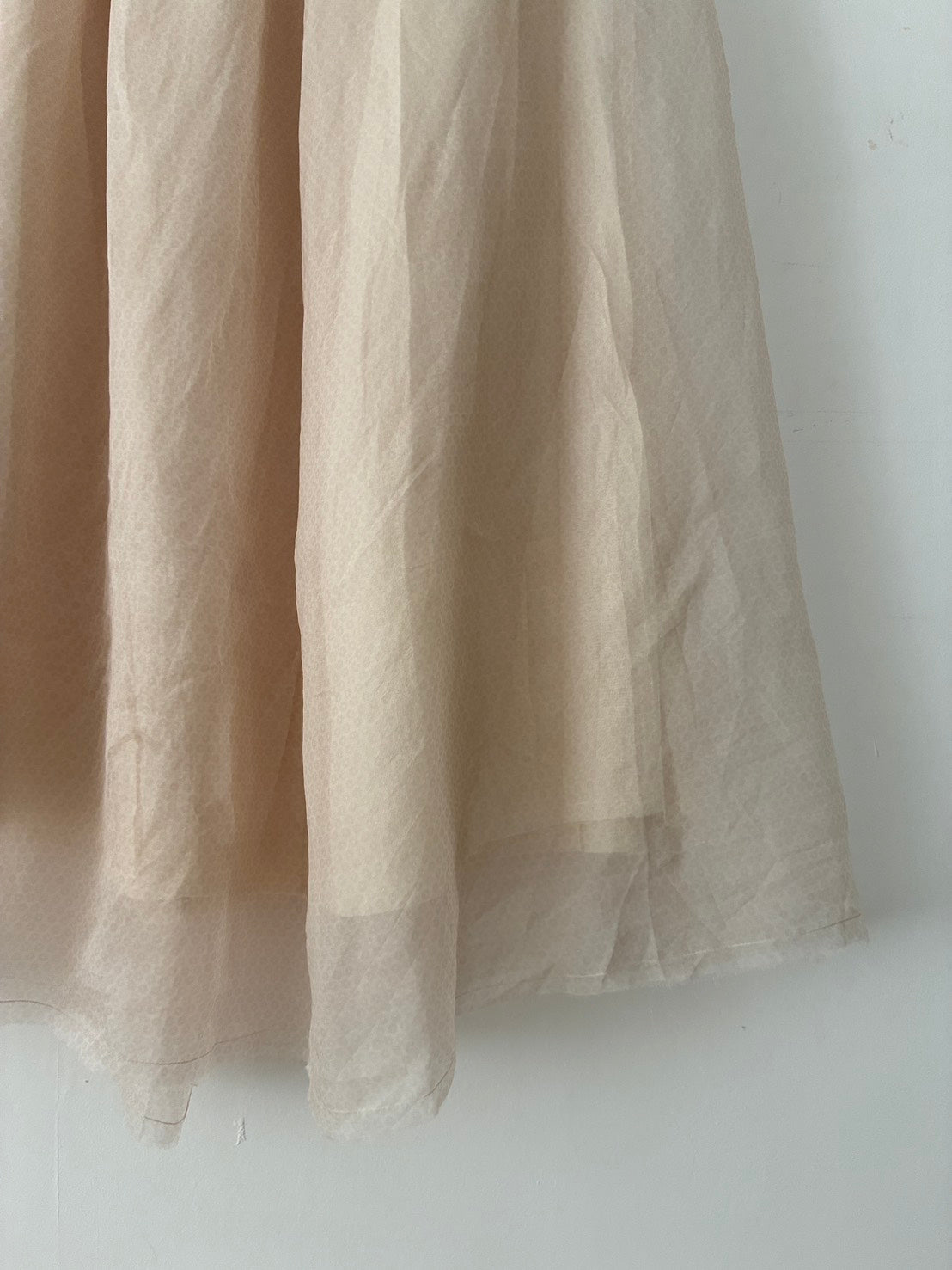 sula - elastic top skirt - silk organza print