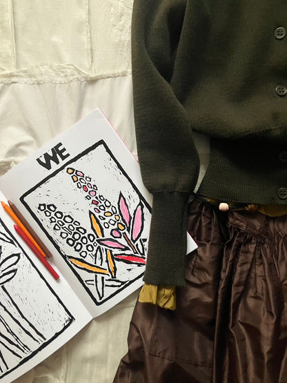 everyone's mother - garden skirt - earth in silk