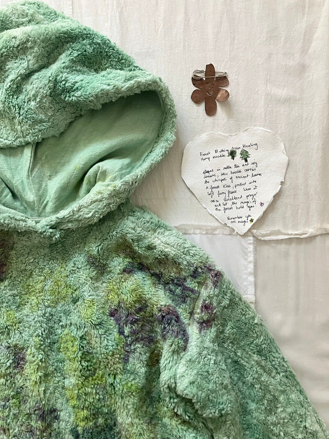 EIRINN HAYHOW - Forest Bathing Green Healing Hemp Hoodie 2