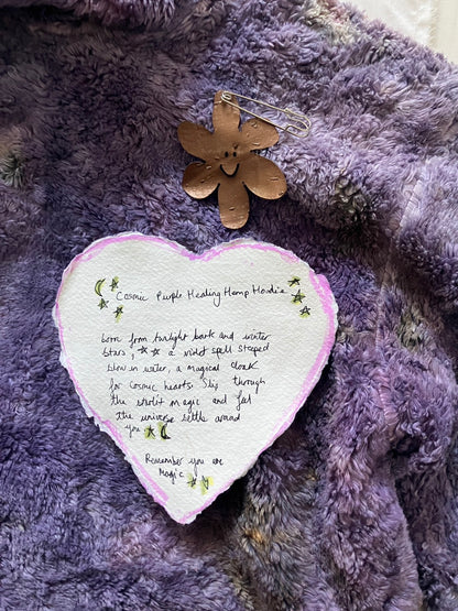 EIRINN HAYHOW - Cosmic Purple Healing Hemp Hoodie 1