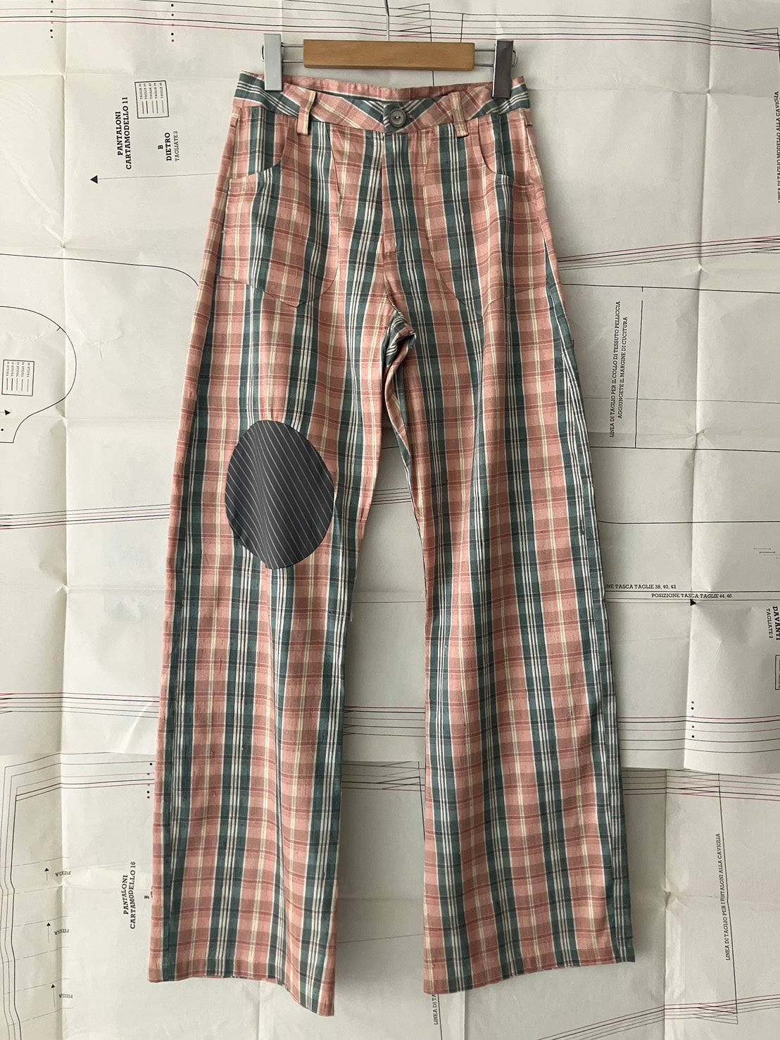 garbage core - CHECKED TROUSERS