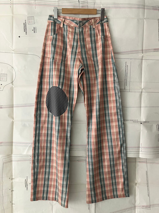garbage core - CHECKED TROUSERS