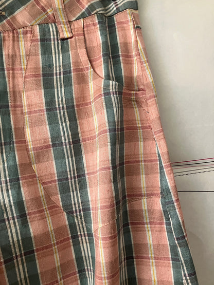 garbage core - CHECKED TROUSERS