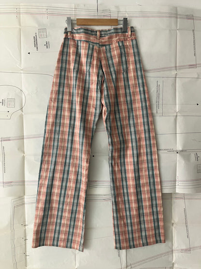 garbage core - CHECKED TROUSERS