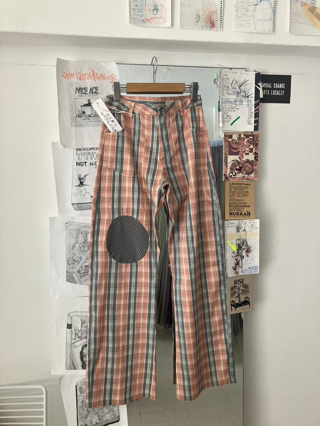 garbage core - CHECKED TROUSERS