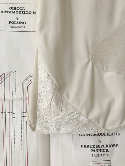 garbage core - LACES INTARSIO TEE