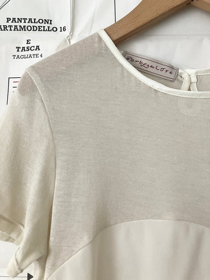 garbage core - LACES INTARSIO TEE