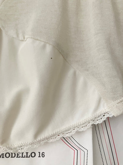 garbage core - LACES INTARSIO TEE
