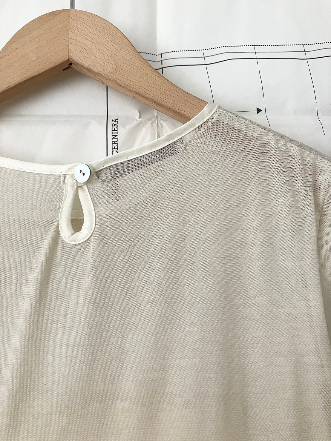 garbage core - LACES INTARSIO TEE
