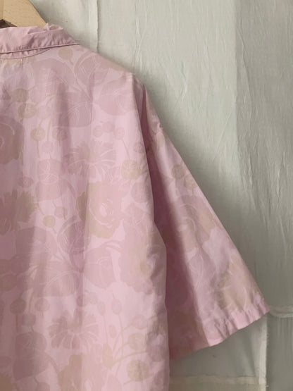 sula - clean new shirt - pink rose print