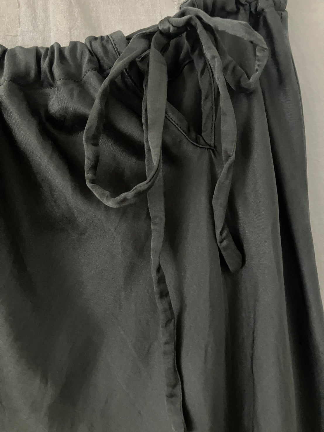 sula - bias cut long skirt - gunmetal