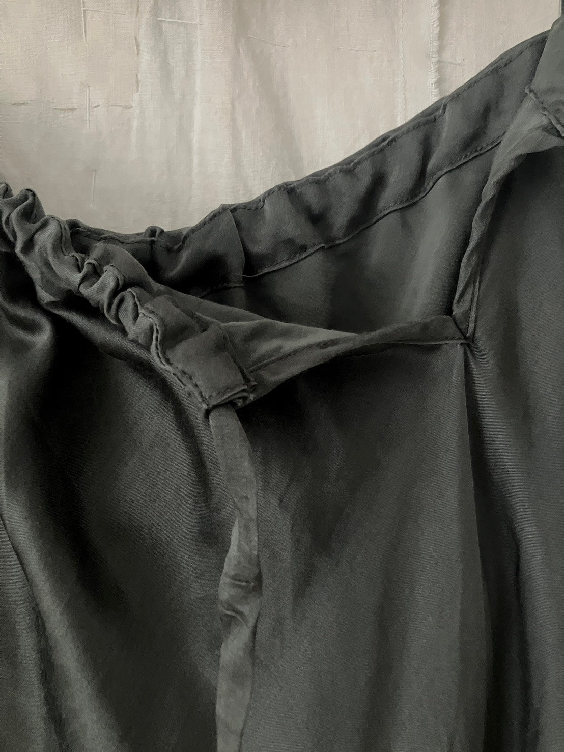 sula - bias cut long skirt - gunmetal