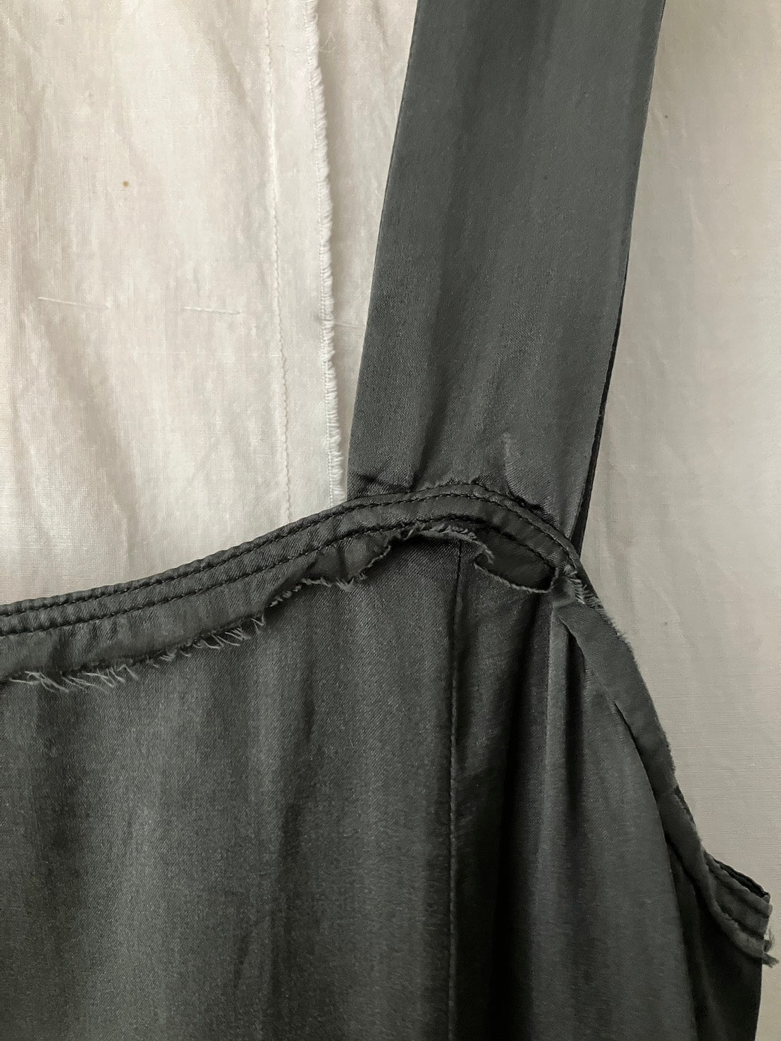 sula - wide strap dress - gunmetal