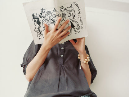 sula - sweet blouse - gunmetal