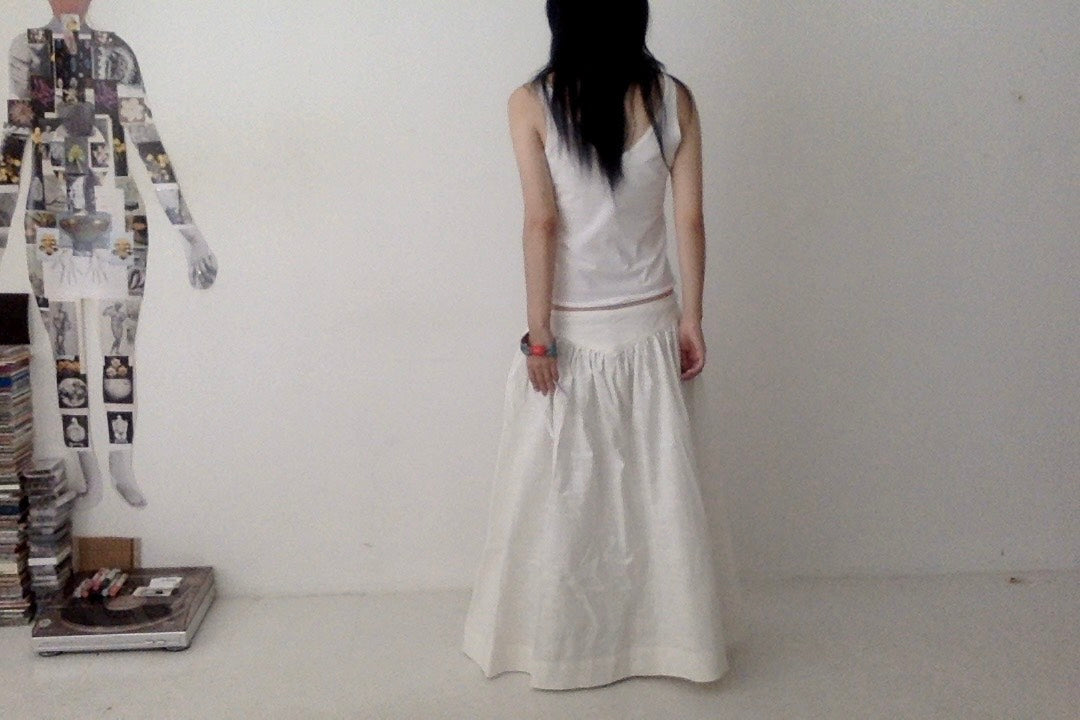 everyone's mother - garden skirt long - Cloud Linen