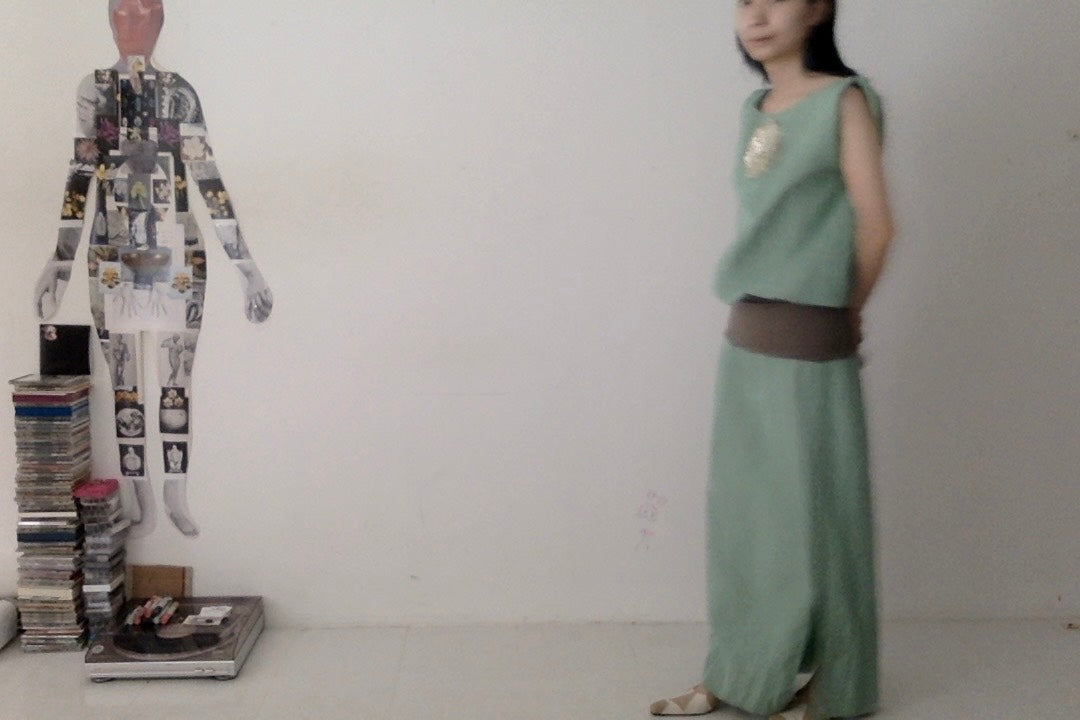 everyone's mother - Foil Dress - Aqua
