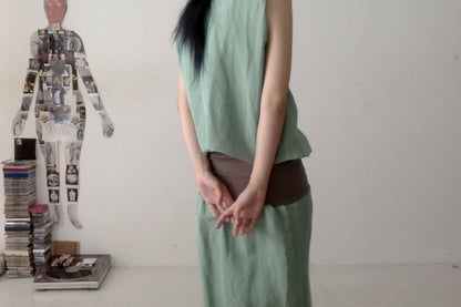 everyone's mother - Foil Dress - Aqua