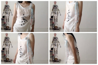 everyone's mother - Tear Dress - Cloud