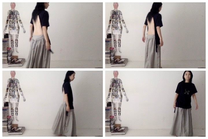 everyone's mother - garden skirt long - Smoke