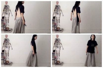 everyone's mother - garden skirt long - Smoke
