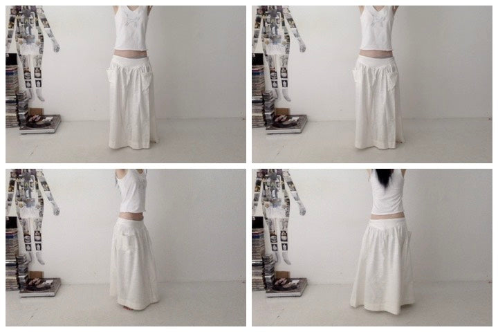 everyone's mother - garden skirt long - Cloud Linen