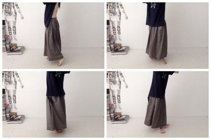 everyone's mother - garden skirt long - Charcoal