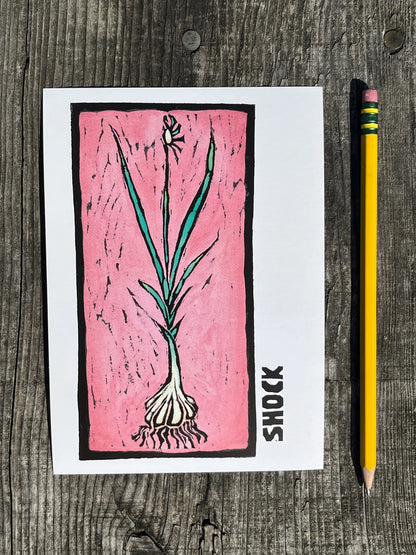 Bread + Puppet Press - Post card - Shock Garlic