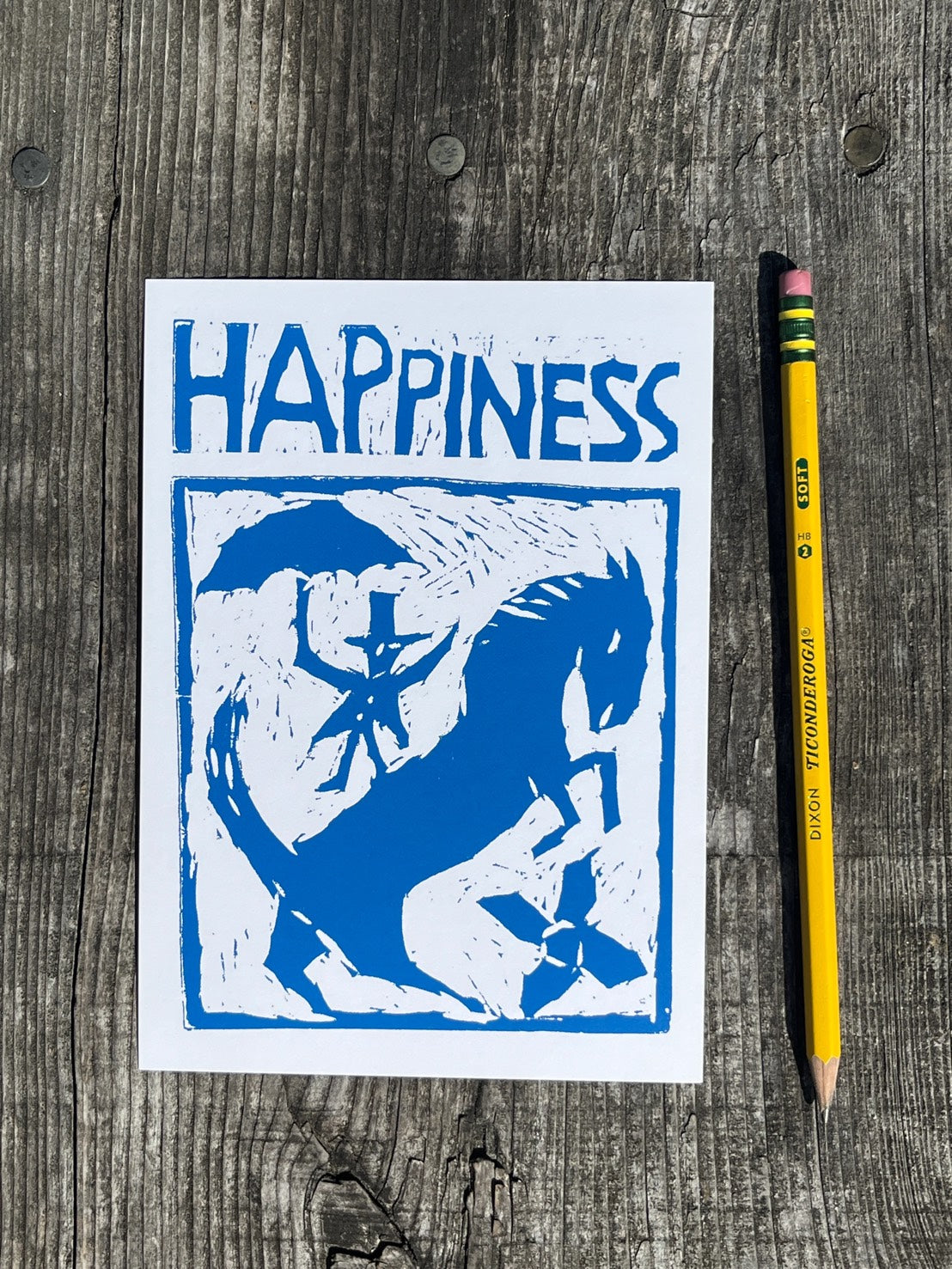 Bread + Puppet Press - Post card - Happiness Horse