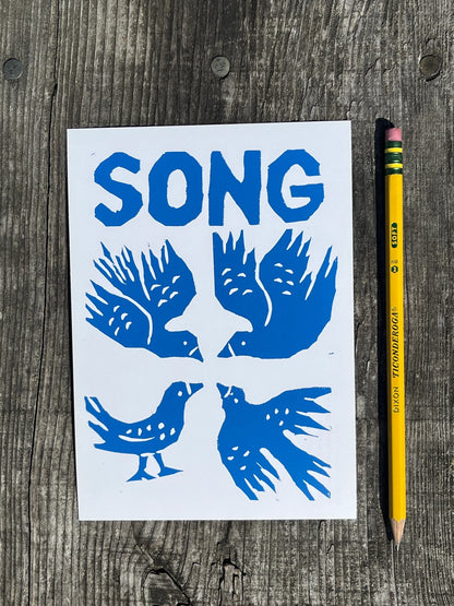Bread + Puppet Press - Post card - Song Birds