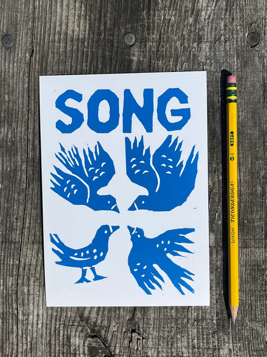 Bread + Puppet Press - Post card - Song Birds
