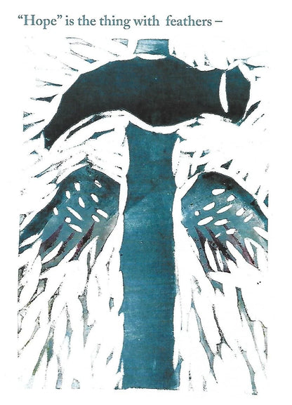 Bread + Puppet Press - Post card - Hope Is The Thing With Feathers