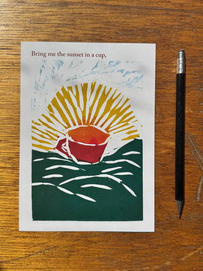 Bread + Puppet Press - Post card - Bring me the Sunset in a Cup