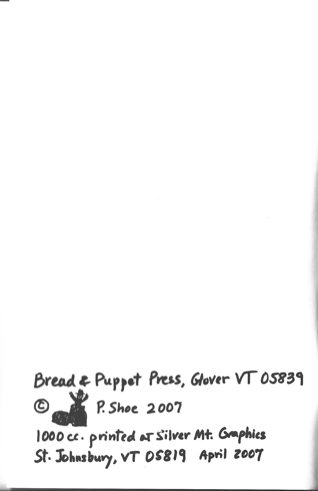 Bread + Puppet Press - Snow Business