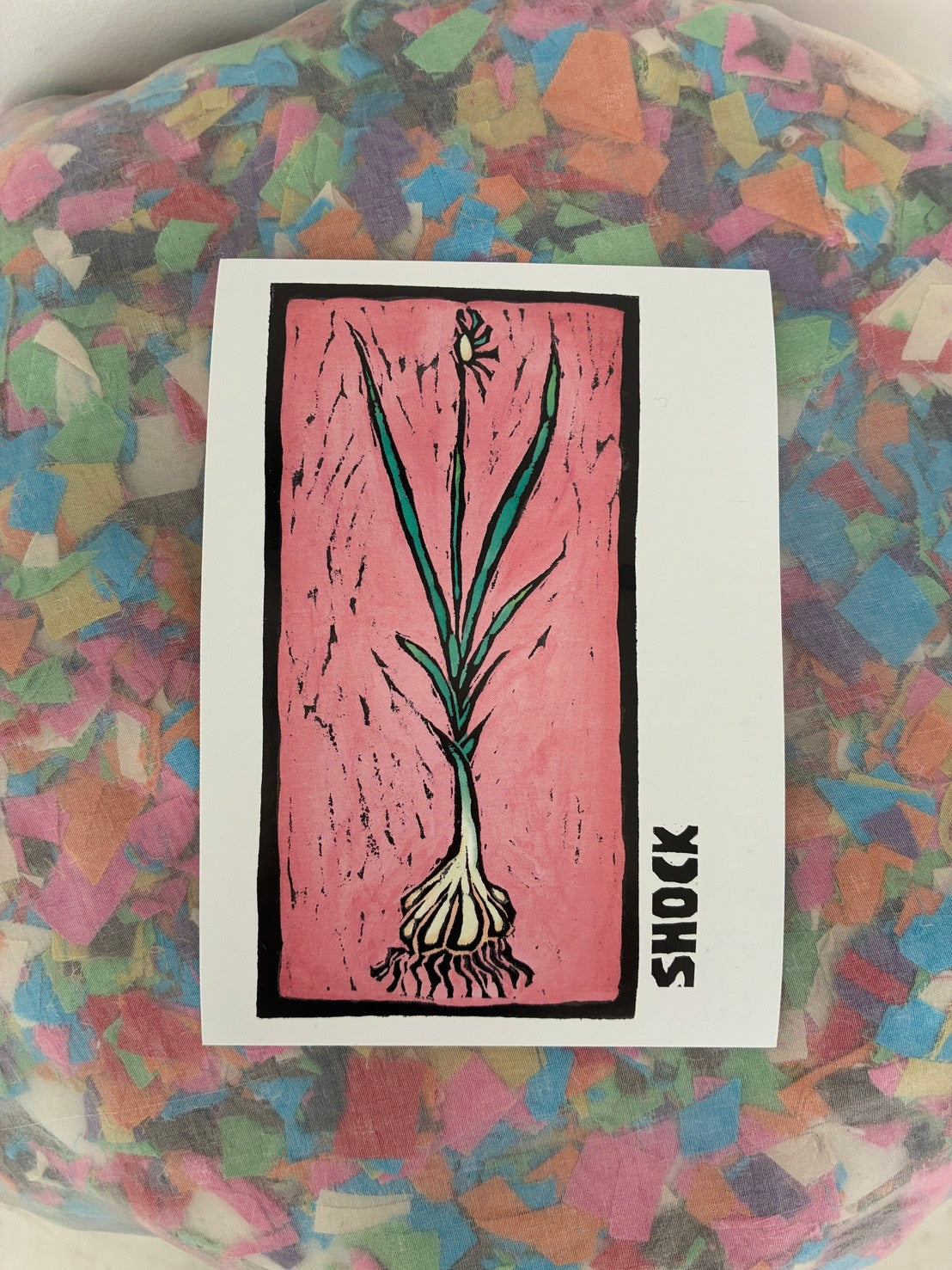 Bread + Puppet Press - Post card - Shock Garlic