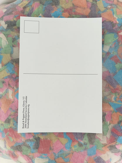 Bread + Puppet Press - Post card - Rapid Response